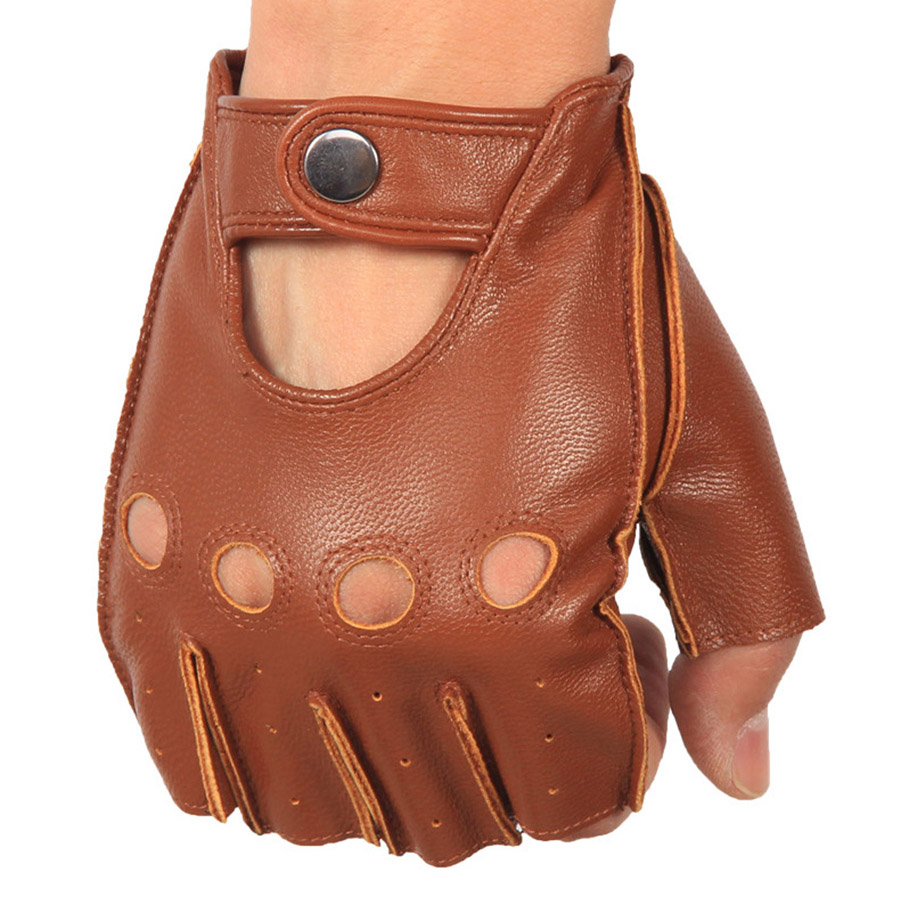 High Quality Man's Half Finger - огляд і ціна Leather Driving Glove