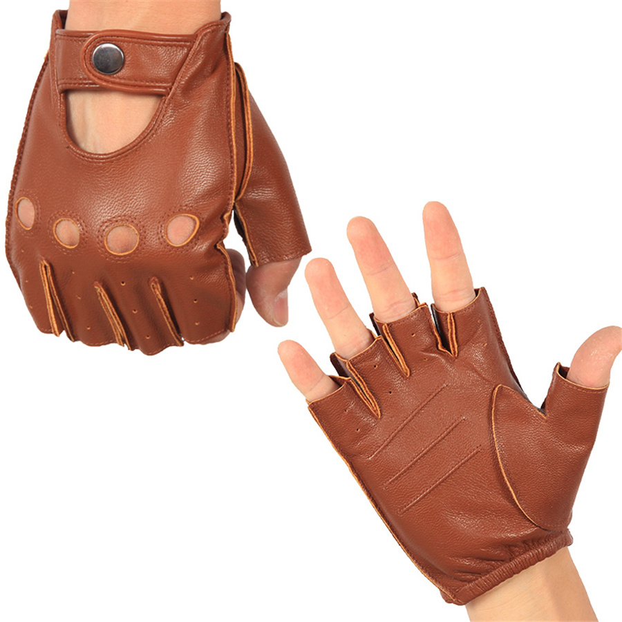 High Quality Man's Half Finger - огляд і ціна Leather Driving Glove