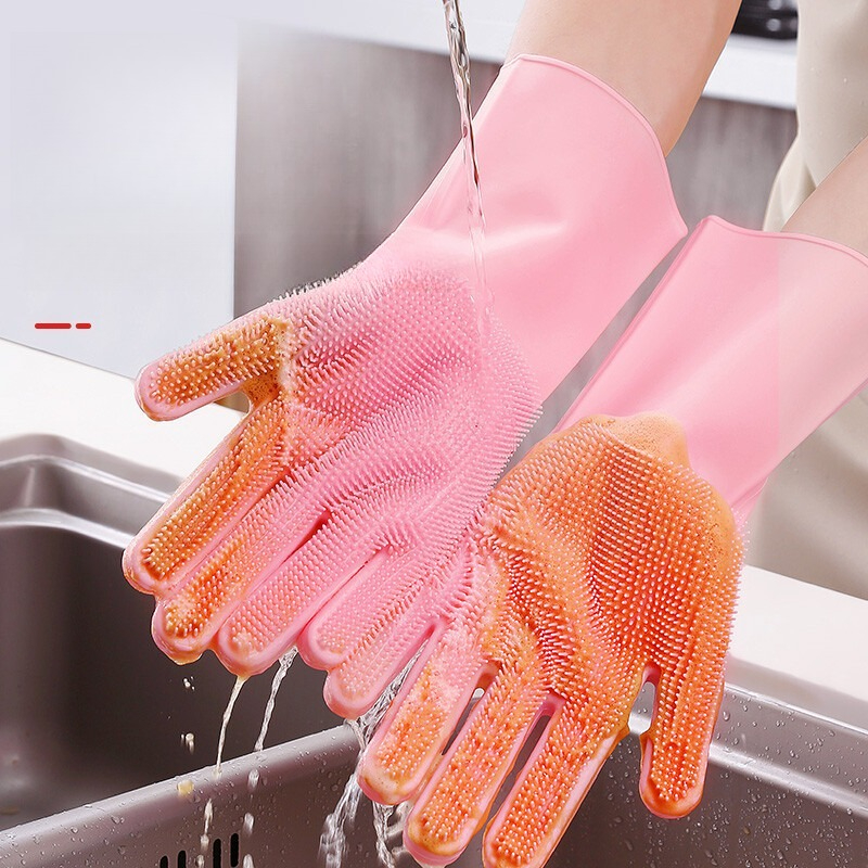 Silicone Dishwashing Gloves, M - огляд і ціна Dish Glove Rubber