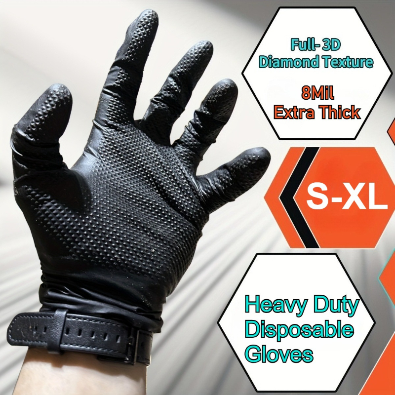 Extra Thick 8 Mil  Heavy Duty  - огляд і ціна Nitrile Mechanic Glove