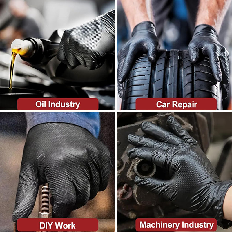 Extra Thick 8 Mil  Heavy Duty  - огляд і ціна Nitrile Mechanic Glove