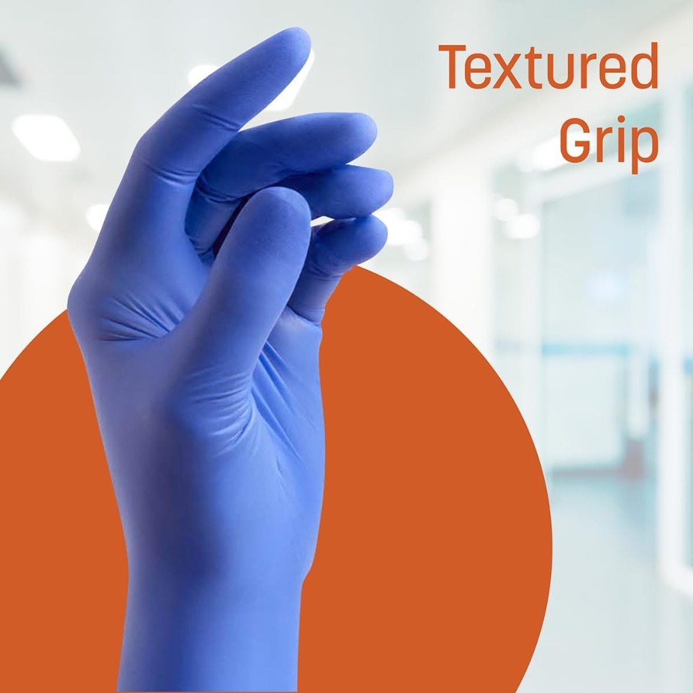 Nitrile Exam Gloves, Blue, Pow - огляд і ціна Exam Glove Nitrile