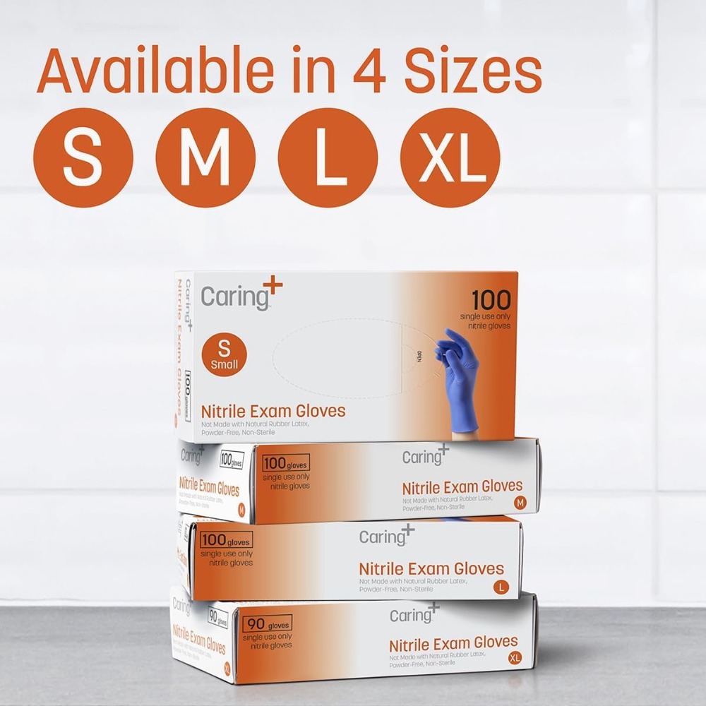 Nitrile Exam Gloves, Blue, Pow - огляд і ціна Exam Glove Nitrile