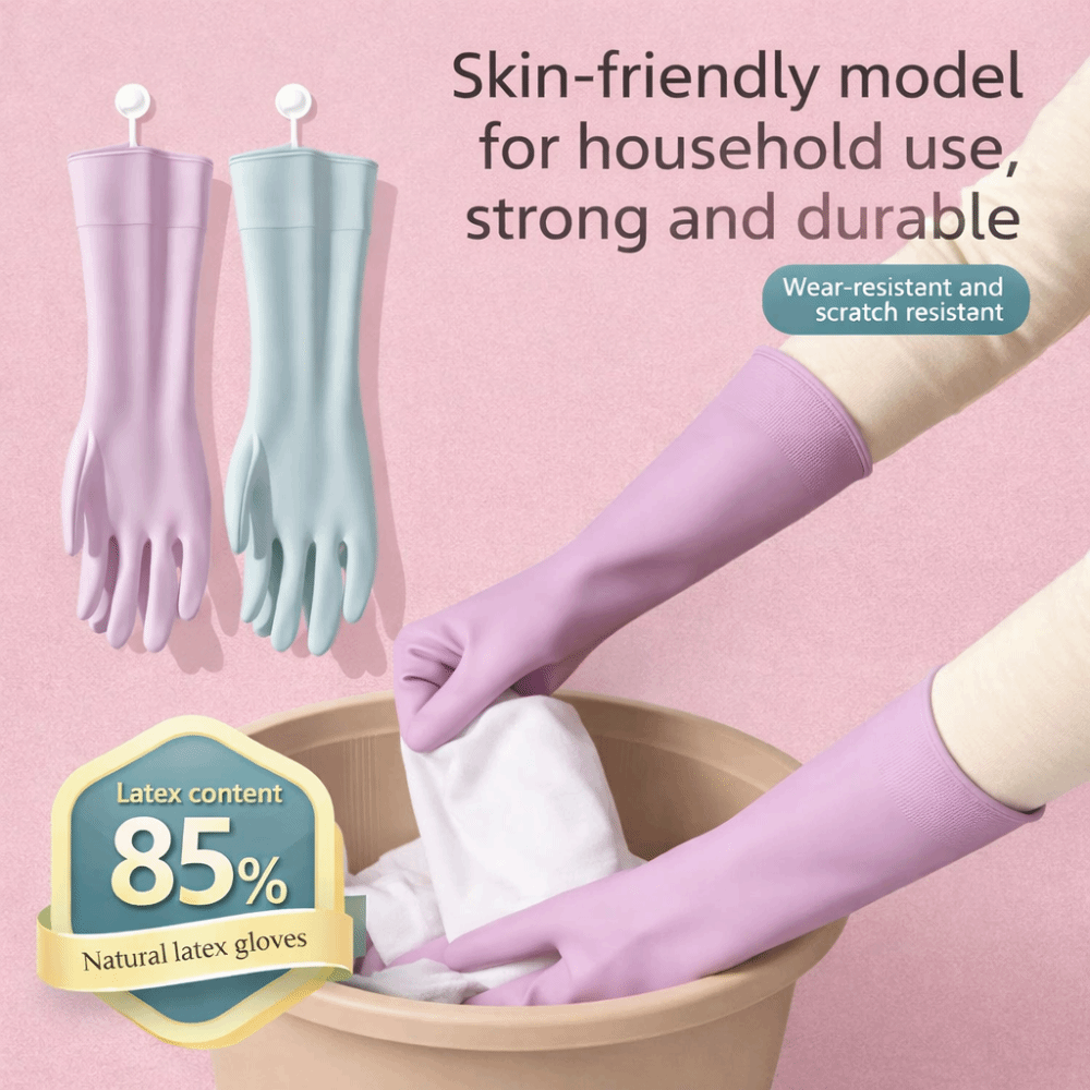 Latex Dish Washing Gloves with - огляд і ціна Dish Glove Rubber