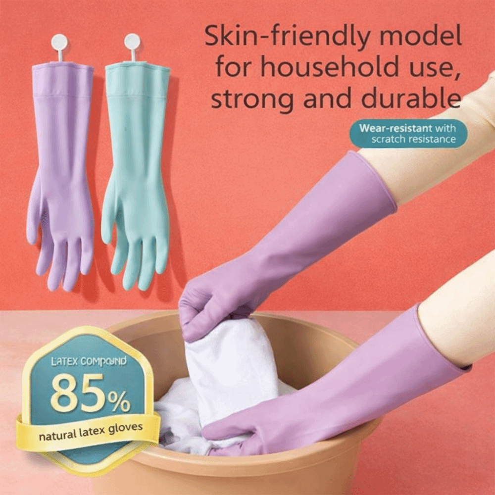 Latex Dish Washing Gloves with - огляд і ціна Dish Glove Rubber