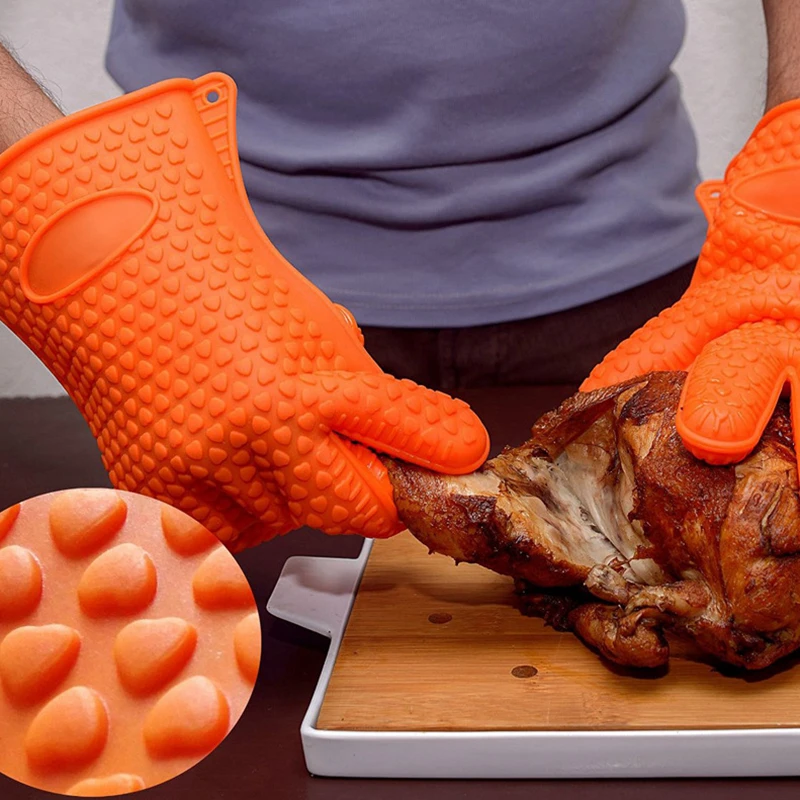 BBQ Silicone Grilling gloves B - огляд і ціна Oven Mitt Silicone