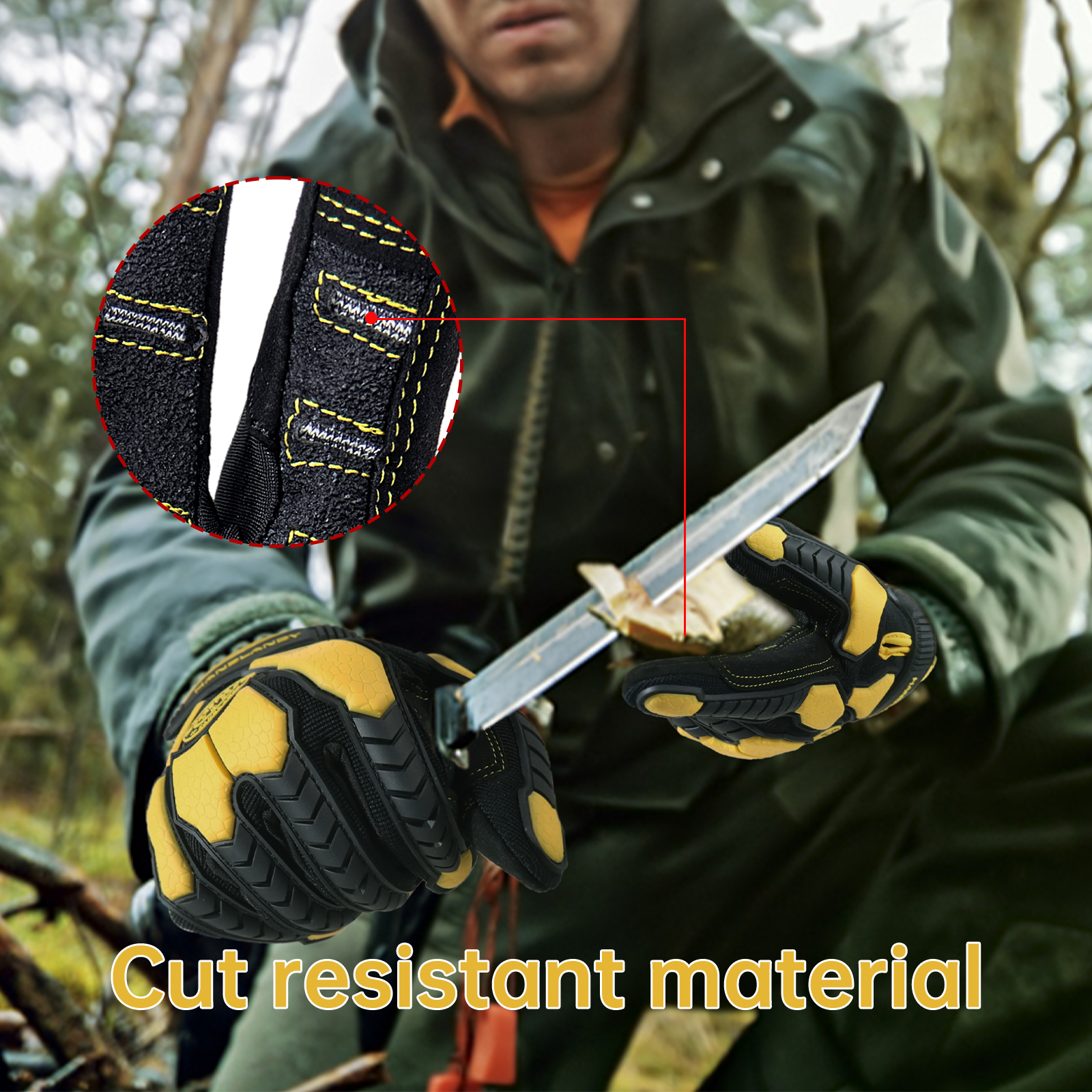 PVC Reinforced Impact Protecti - огляд і ціна Work Glove Impact