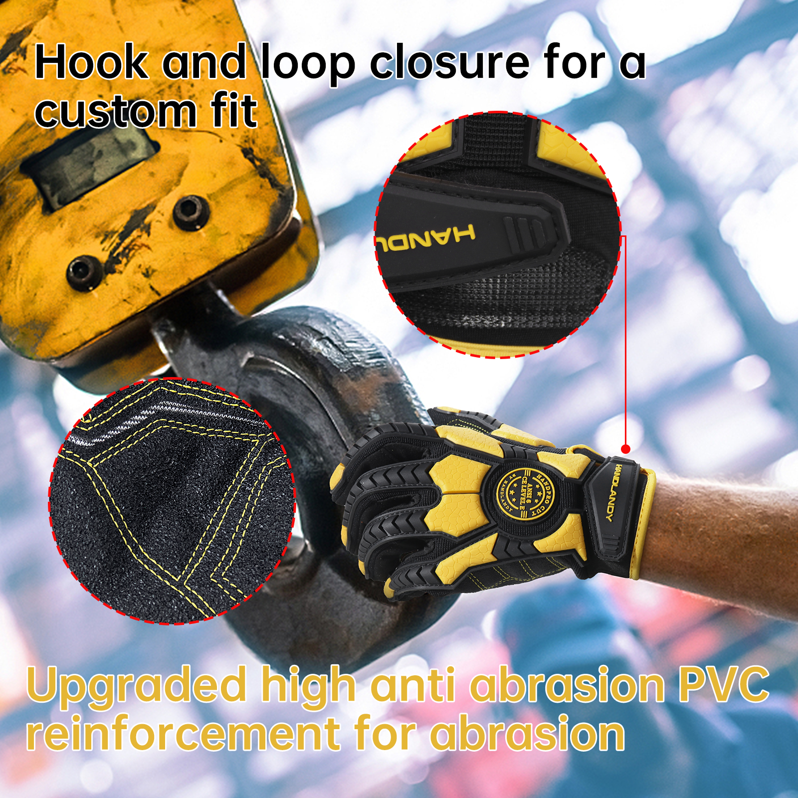 PVC Reinforced Impact Protecti - огляд і ціна Work Glove Impact