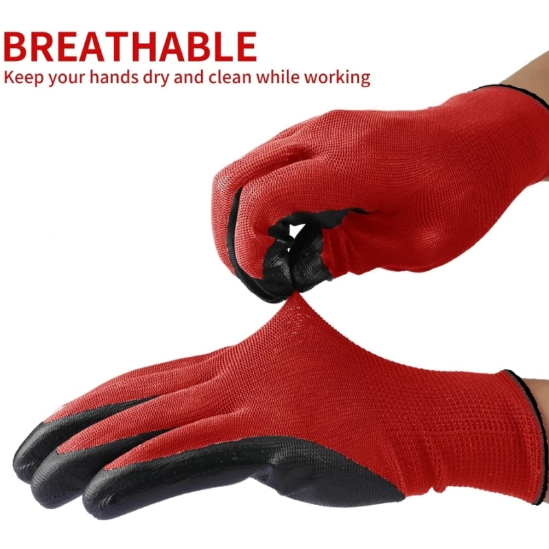 4/20PCS Nitrile Coated Safety  - огляд і ціна Nitrile Mechanic Glove