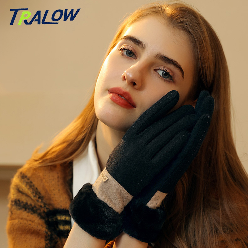 TRALOW Women's Winter Knit Tou - огляд і ціна Wool Glove Lined