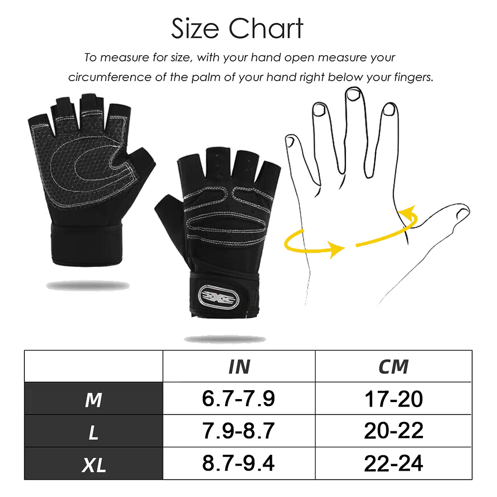Gym Gloves Fitness Weight Lift - огляд і ціна Workout Glove Gym