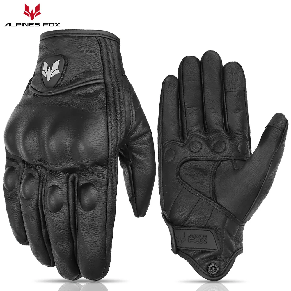 Unisex Vintage Leather Motorcy - огляд і ціна Motorcycle Glove Knuckle