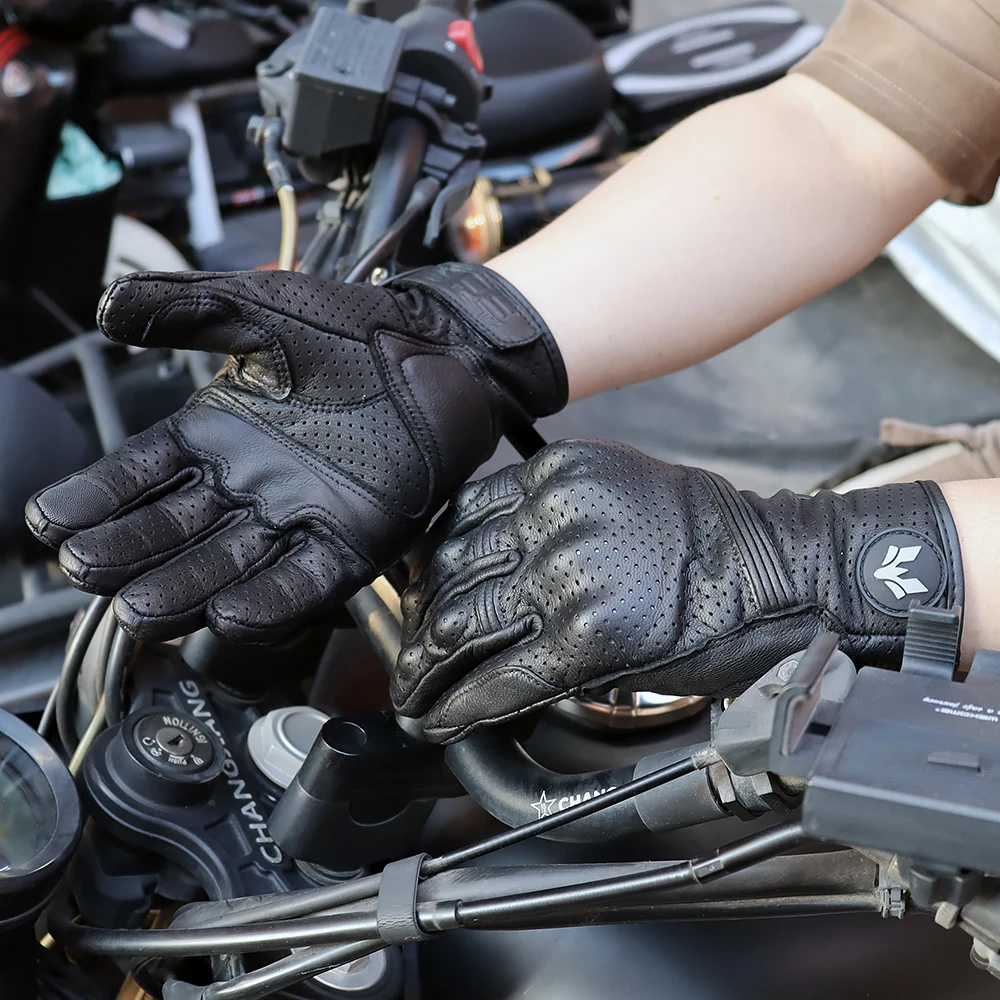 Unisex Vintage Leather Motorcy - огляд і ціна Motorcycle Glove Knuckle