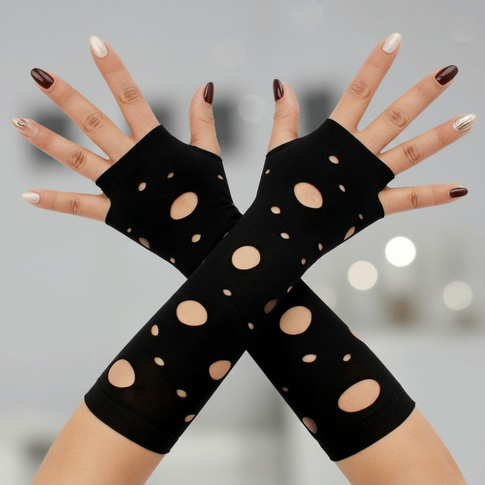 Sleeve Covers Ripped Arm Warme - огляд і ціна Fingerless Glove Knit