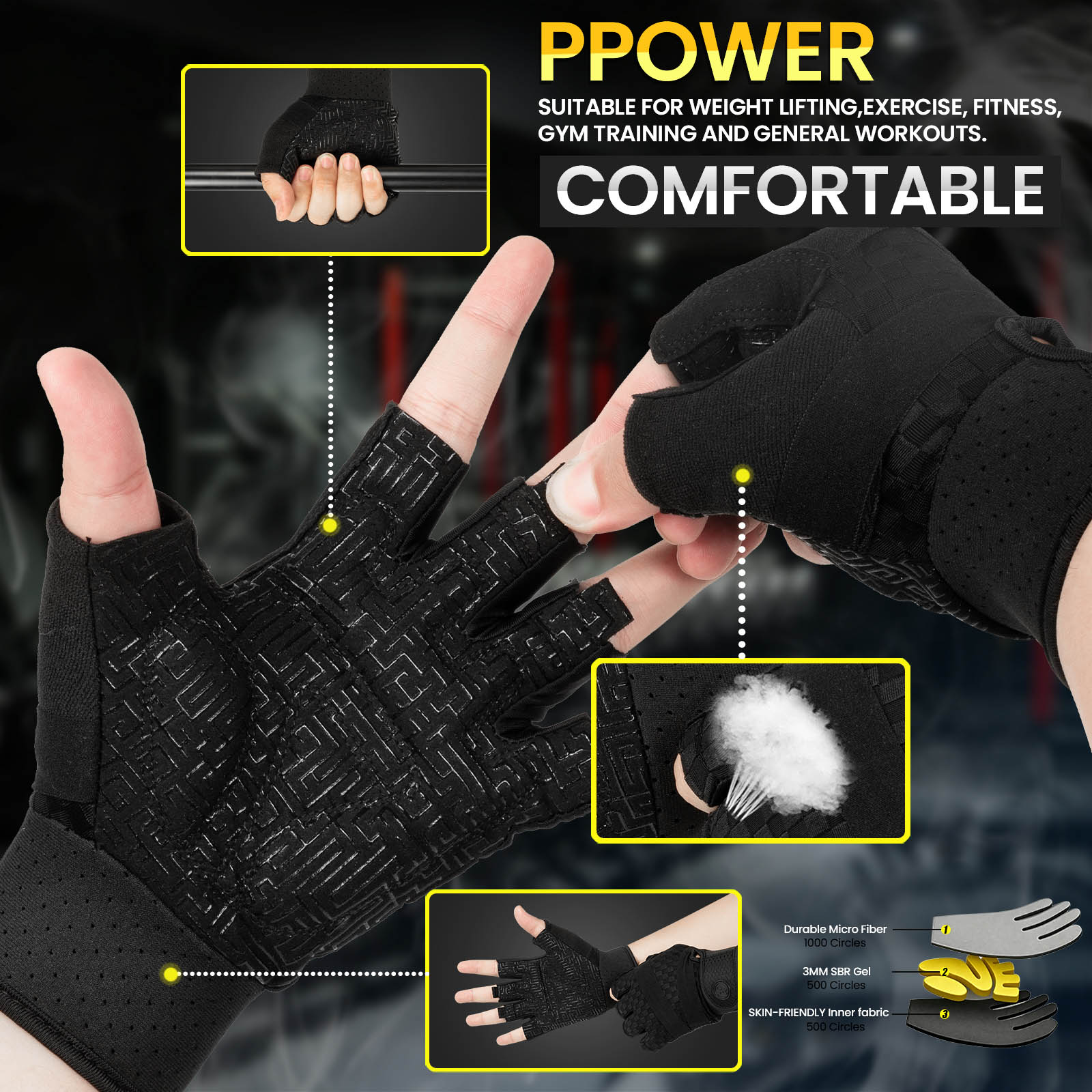 Gym Gloves for Men Sports Mult - огляд і ціна Workout Glove Gym