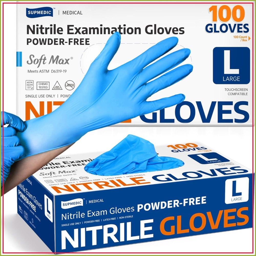 Medical Nitrile Exam Gloves, 1 - огляд і ціна Exam Glove Nitrile