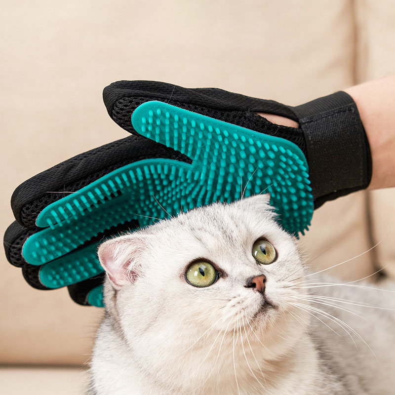 Pet Grooming Glove, Gentle Hai - огляд і ціна Rubber Glove Cleaning