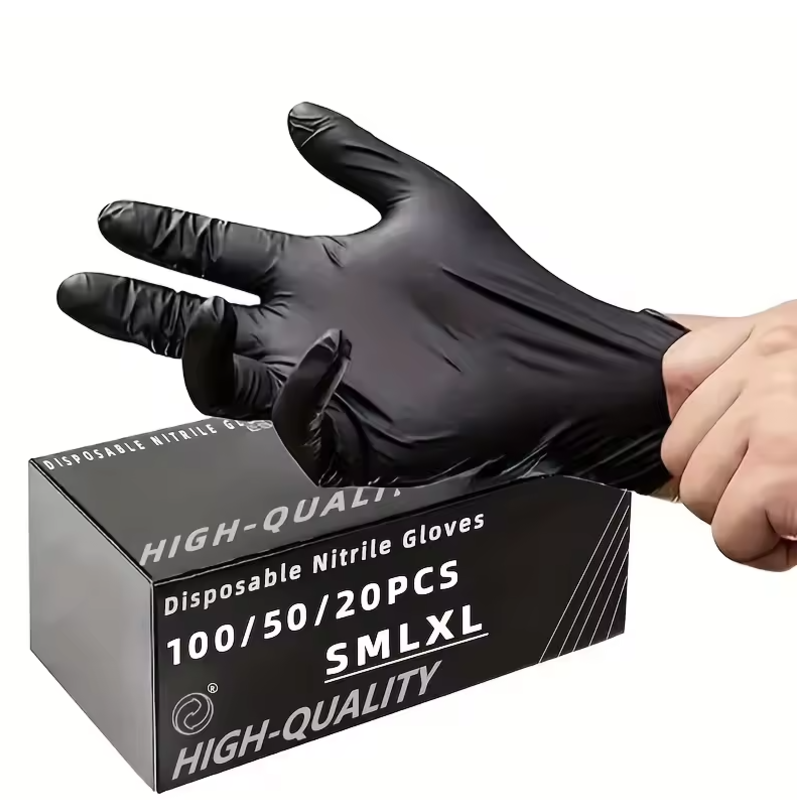 100/50/20PCS Black Nitrile Glo - огляд і ціна Nitrile Mechanic Glove