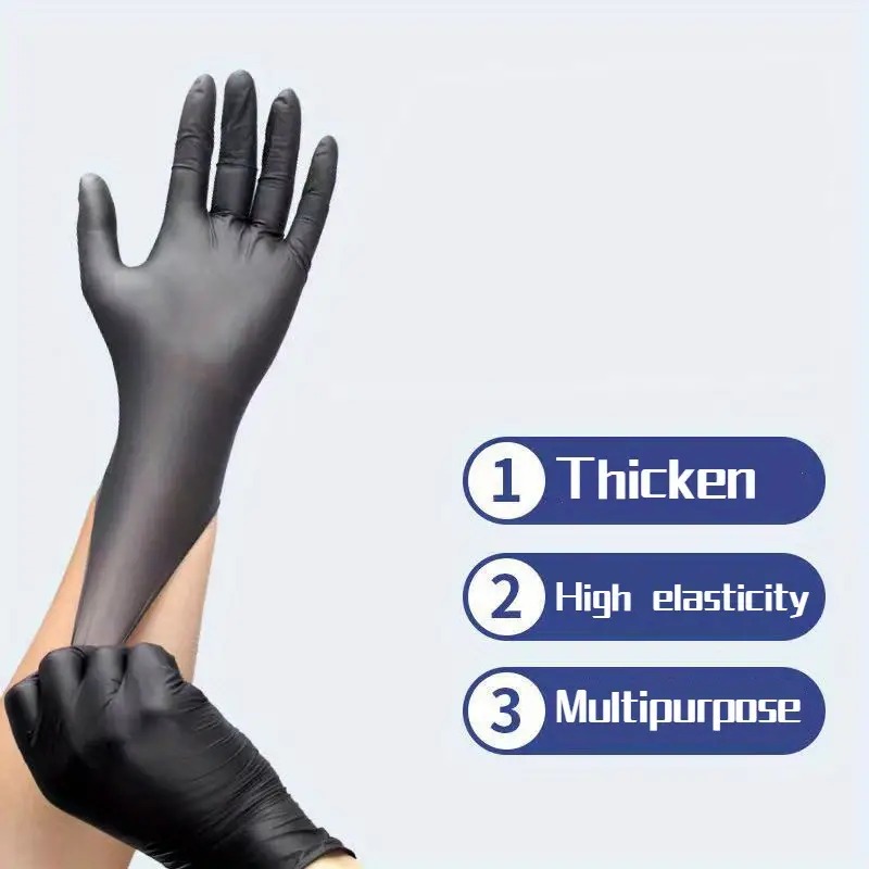 100/50/20PCS Black Nitrile Glo - огляд і ціна Nitrile Mechanic Glove