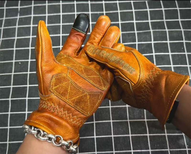 Handmade Genuine Leather Retro - огляд і ціна Motorcycle Glove Knuckle