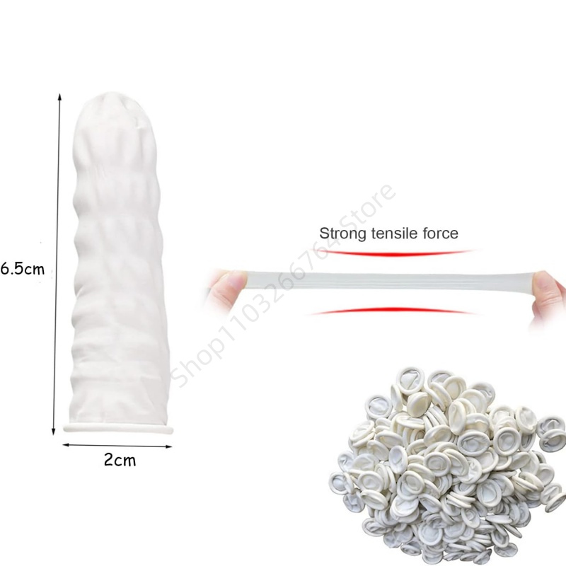 100Pcs Disposable Fingertips P - огляд і ціна Latex Disposable Glove