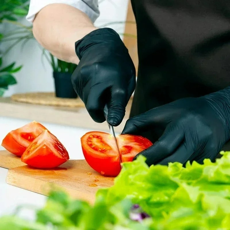 Black Nitrile Gloves Disposabl - огляд і ціна Nitrile Mechanic Glove