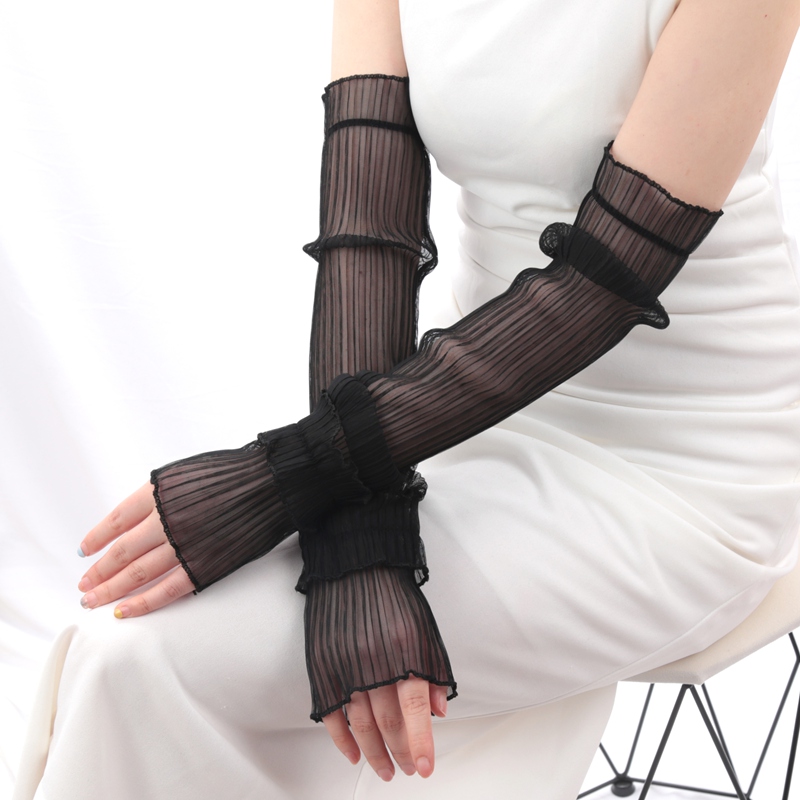 1 Pair Ice Silk Long Sleeves S - огляд і ціна Fingerless Glove Knit