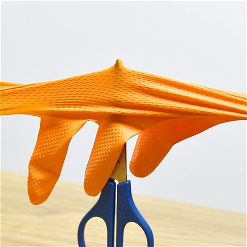 Heavy Duty Orange Nitrile Glov - огляд і ціна Nitrile Mechanic Glove