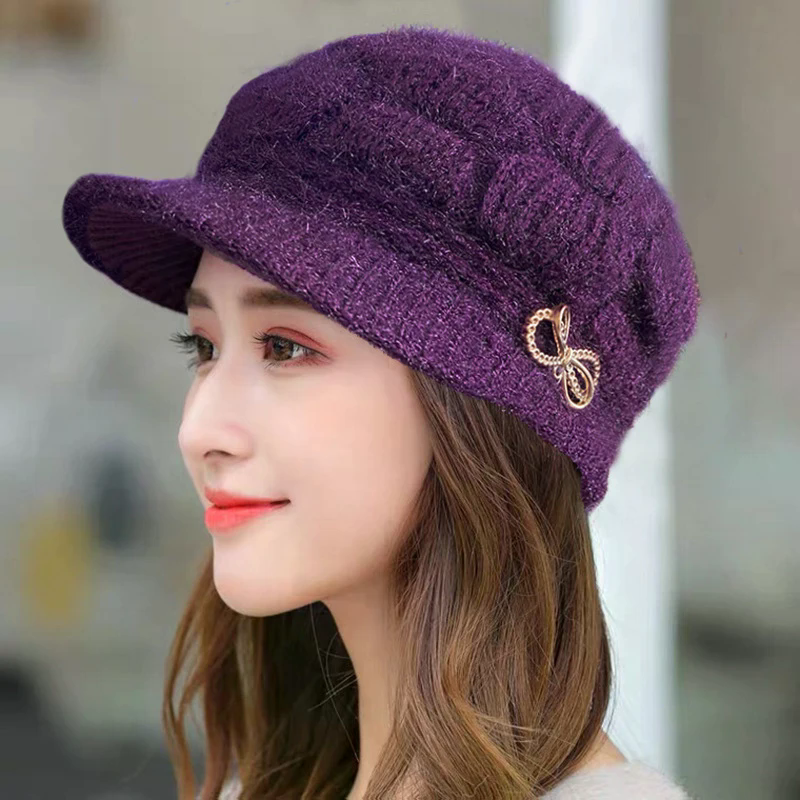 Winter Warm Hat Knitted Hat Ca - огляд і ціна Wool Glove Lined