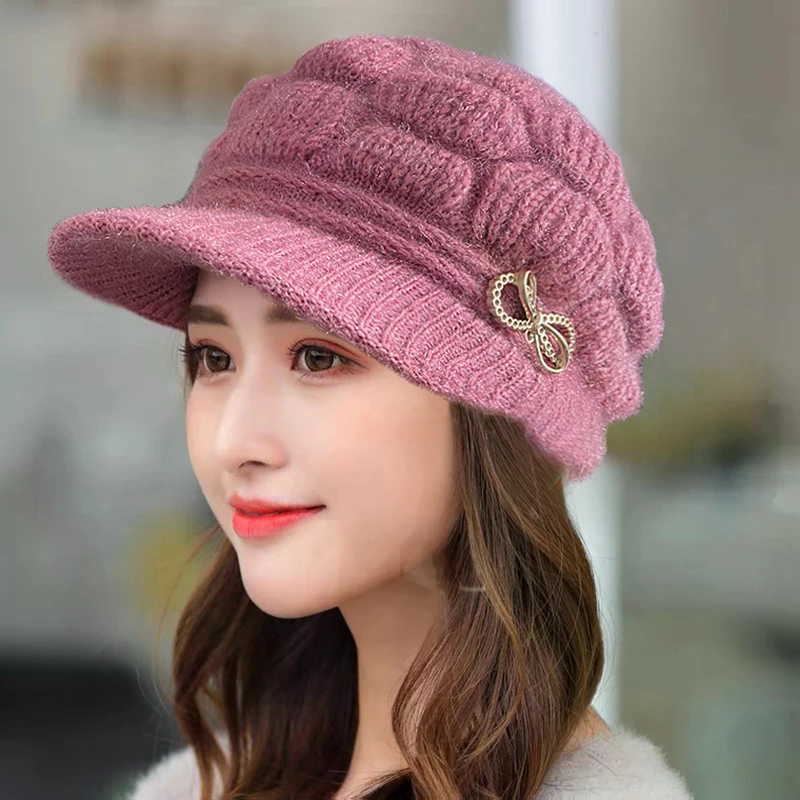 Winter Warm Hat Knitted Hat Ca - огляд і ціна Wool Glove Lined