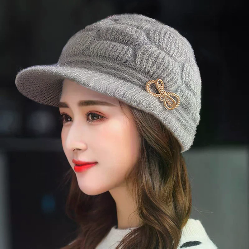 Winter Warm Hat Knitted Hat Ca - огляд і ціна Wool Glove Lined