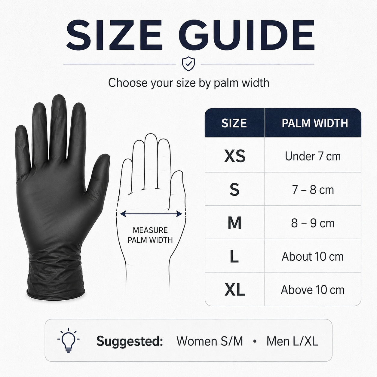 Nitrile Exam Gloves Black Disp - огляд і ціна Exam Glove Nitrile