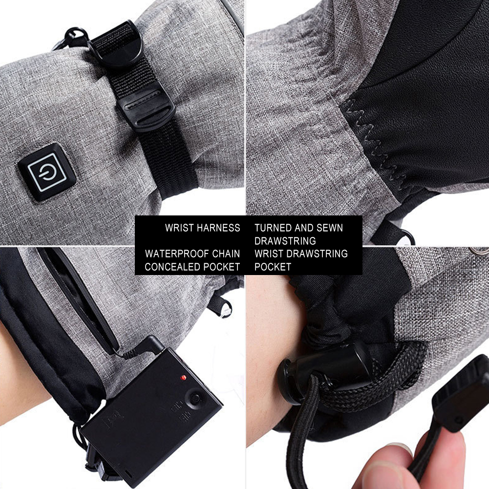 Electric Heated Gloves Men Wom - огляд і ціна Ski Glove Waterproof