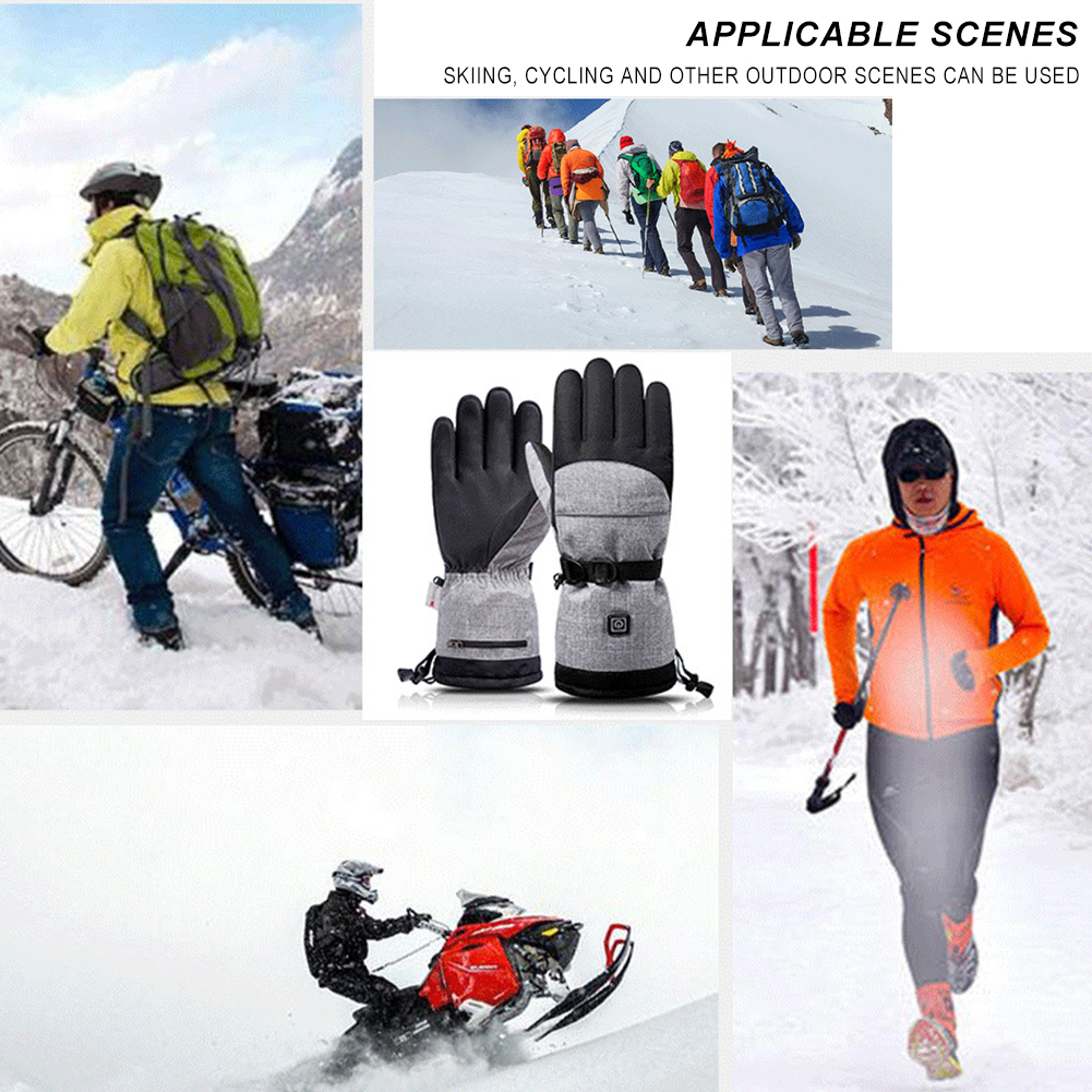Electric Heated Gloves Men Wom - огляд і ціна Ski Glove Waterproof
