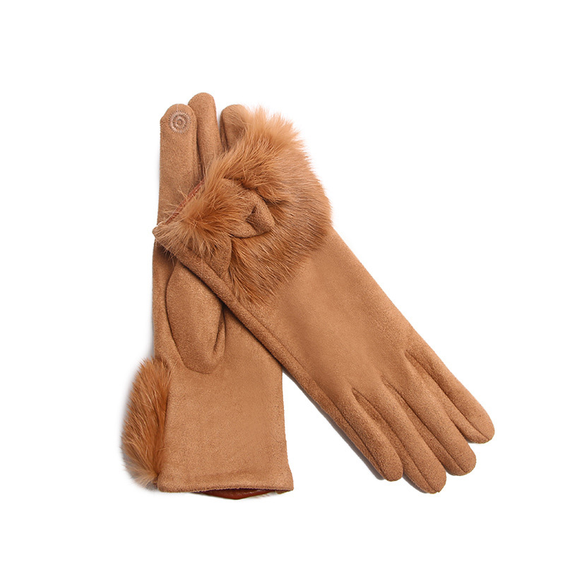 Winter Female Suede Leather Bo - огляд і ціна Leather Driving Glove