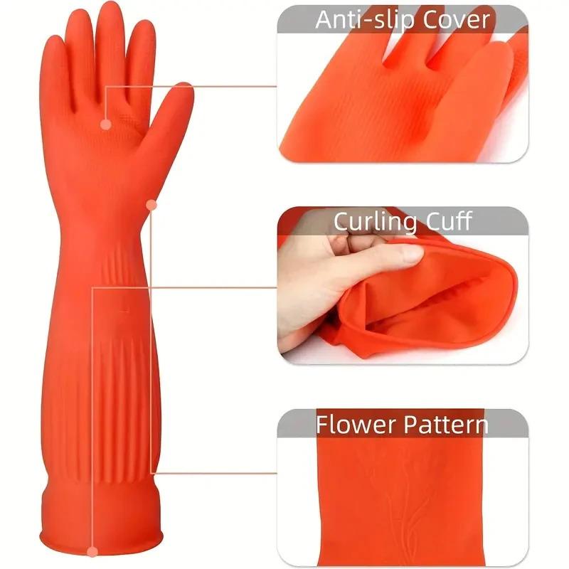 Long Reusable Rubber Dishwashi - огляд і ціна Rubber Glove Cleaning
