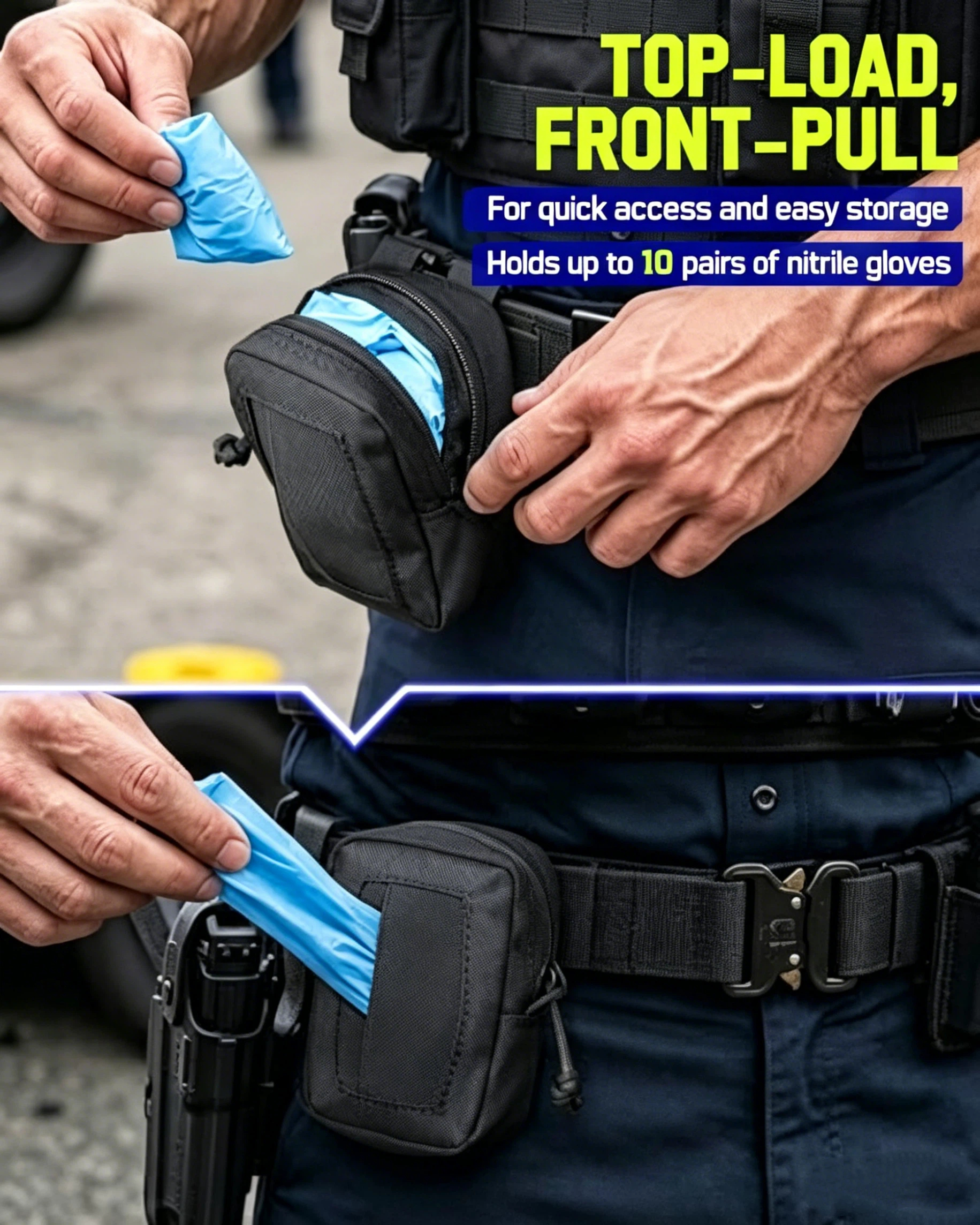 Disposable Glove Pouch MOLLE N - огляд і ціна Latex Disposable Glove