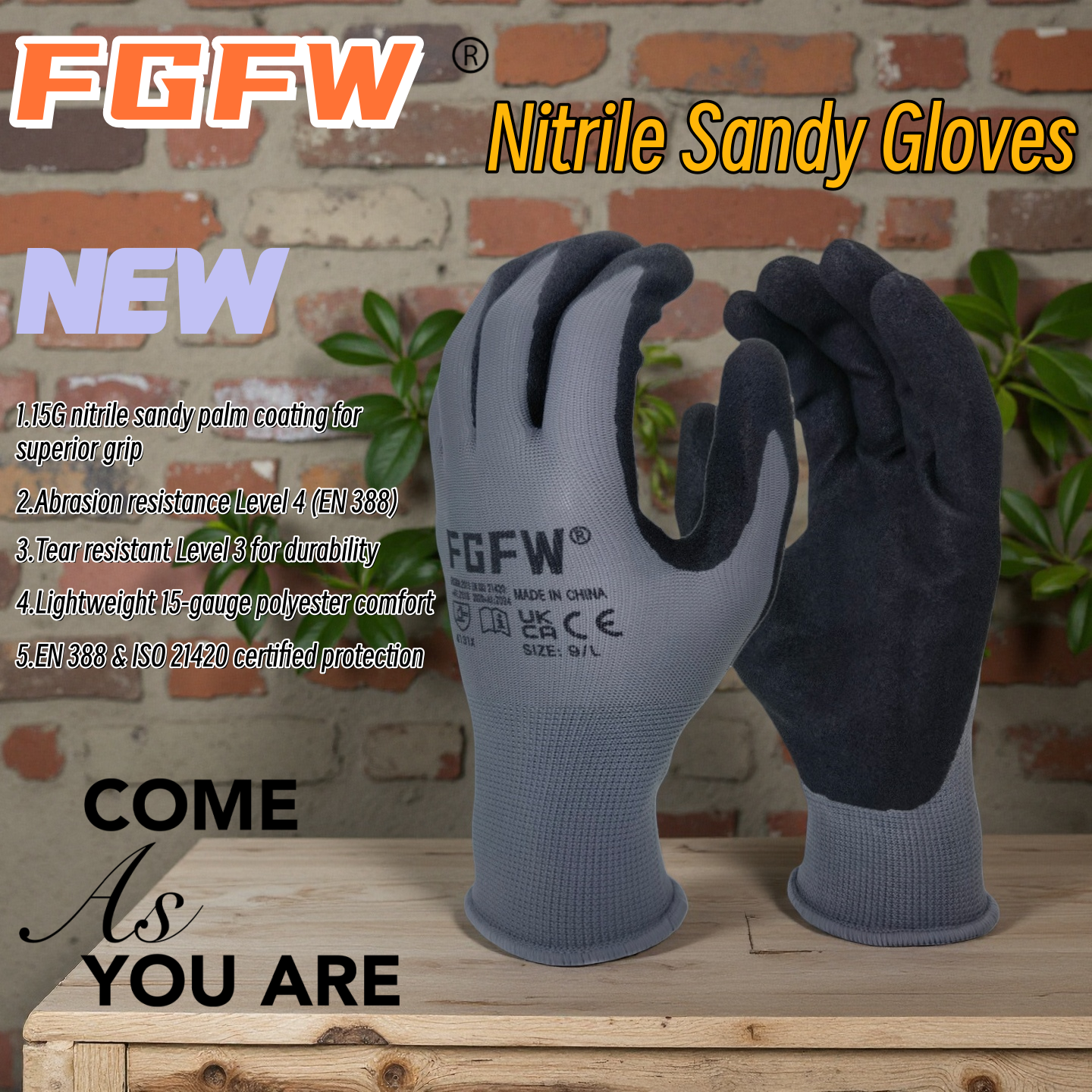 FGFW 10 Pairs Gray Nitrile San - огляд і ціна Nitrile Mechanic Glove
