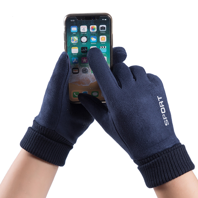 Men Winter Suede Leather Plush - огляд і ціна Leather Driving Glove