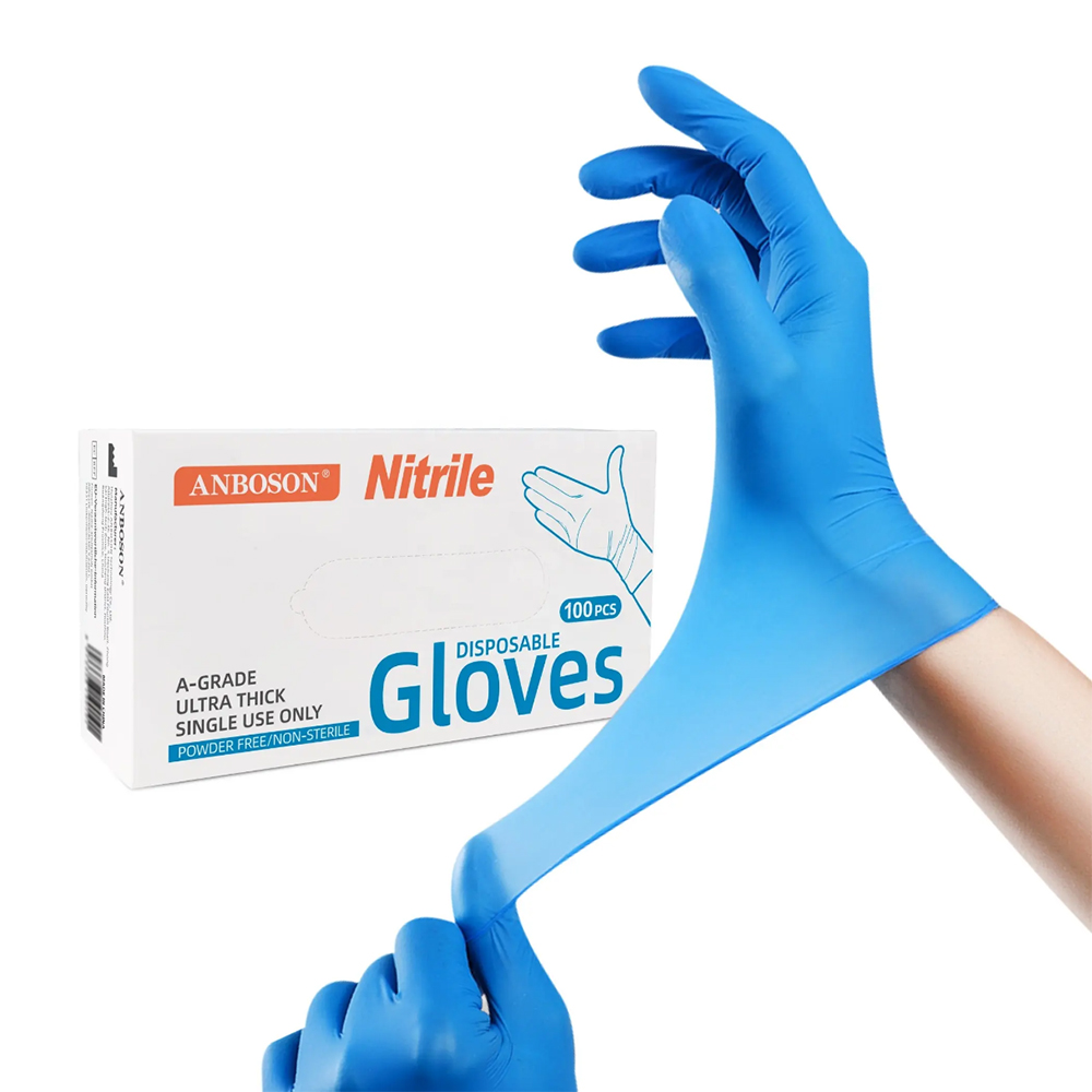 Nitrile Exam Gloves-Blue Latex - огляд і ціна Exam Glove Nitrile