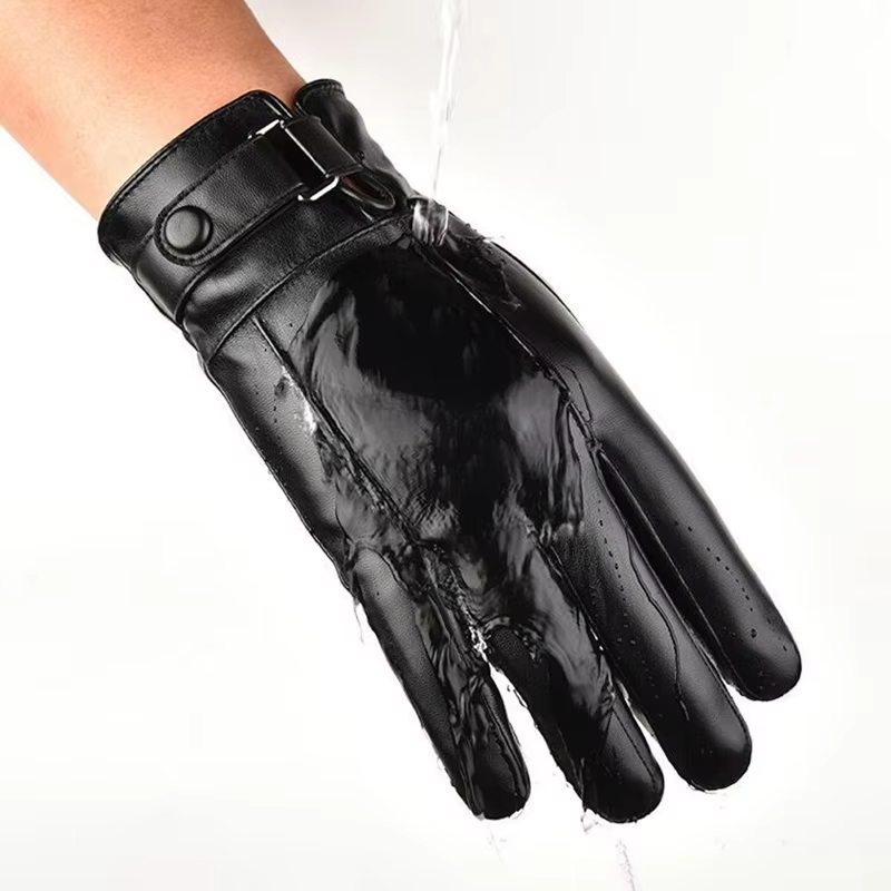 Windproof Touchscreen PU Glove - огляд і ціна Leather Driving Glove