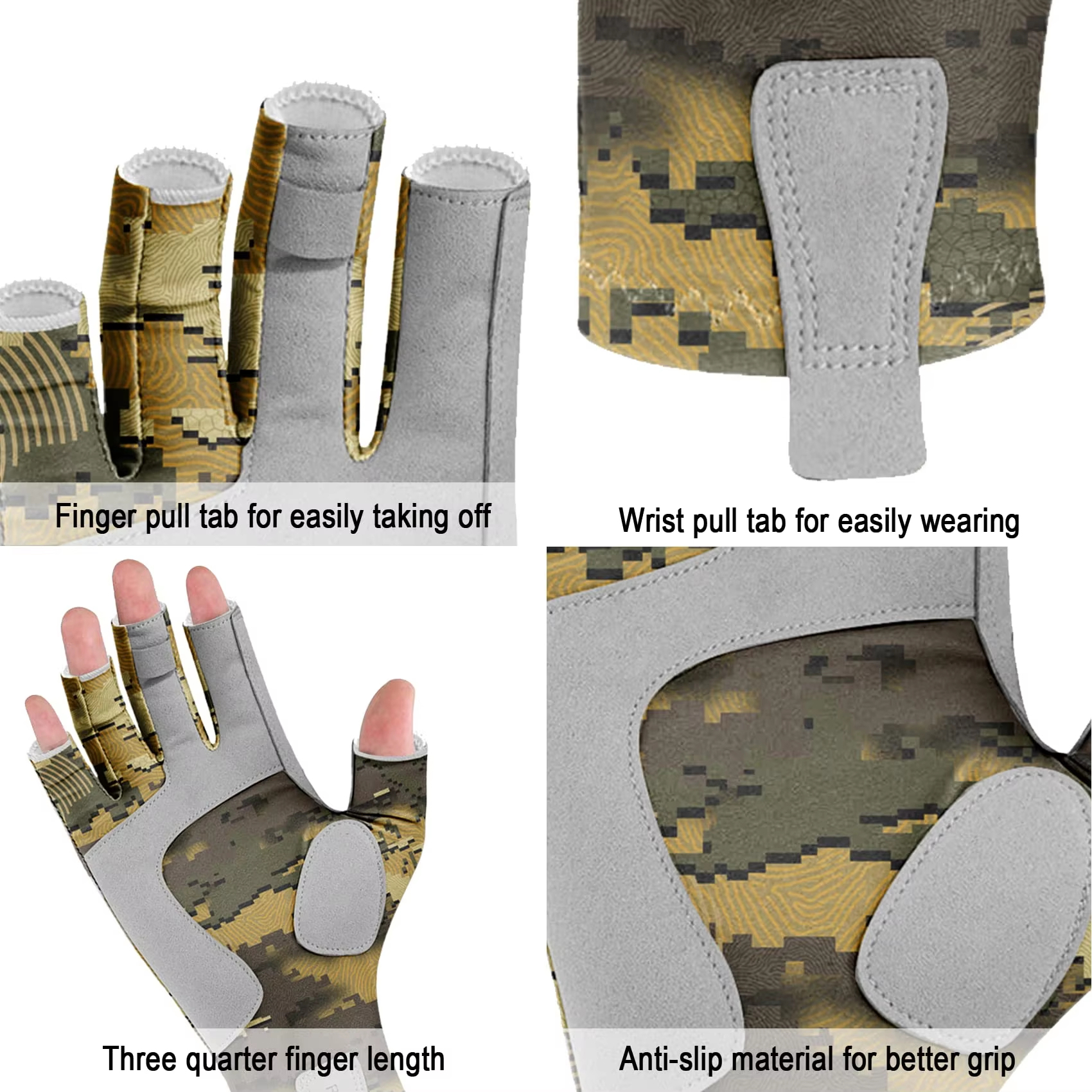 Aventik Fingerless Fishing Glo - огляд і ціна Cycling Glove Padded