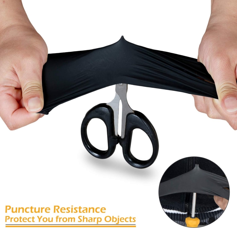 100PCS Black Nitrile Gloves Di - огляд і ціна Nitrile Mechanic Glove