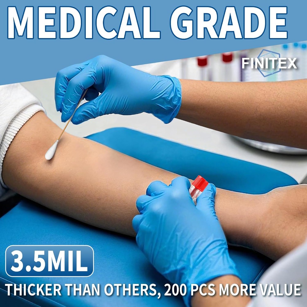 Blue Disposable Nitrile Exam G - огляд і ціна Exam Glove Nitrile