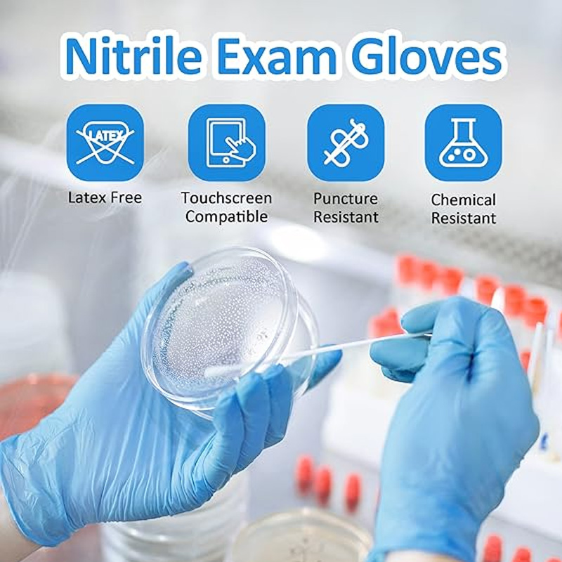 Medical Grade Blue Nitrile Glo - огляд і ціна Exam Glove Nitrile