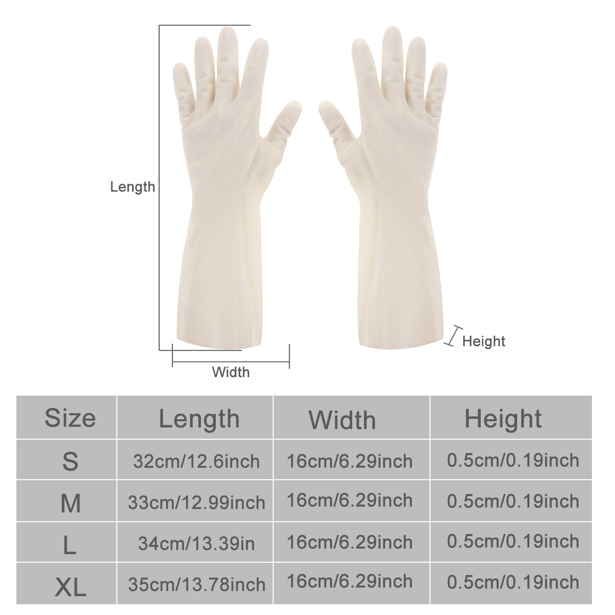 1Pair Waterproof Dishwashing G - огляд і ціна Dish Glove Rubber