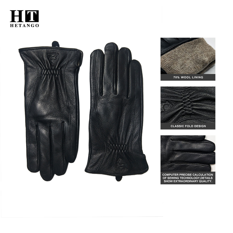  Winter Men's Black Buckskin  - огляд і ціна Wool Glove Lined