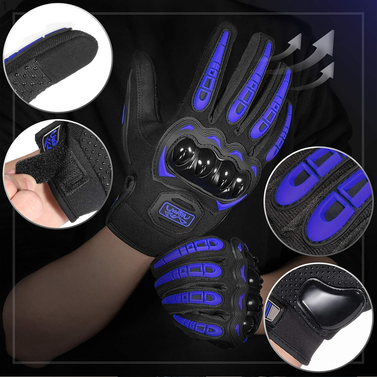 Men Motorcycle Gloves Touch Sc - огляд і ціна Motorcycle Glove Knuckle