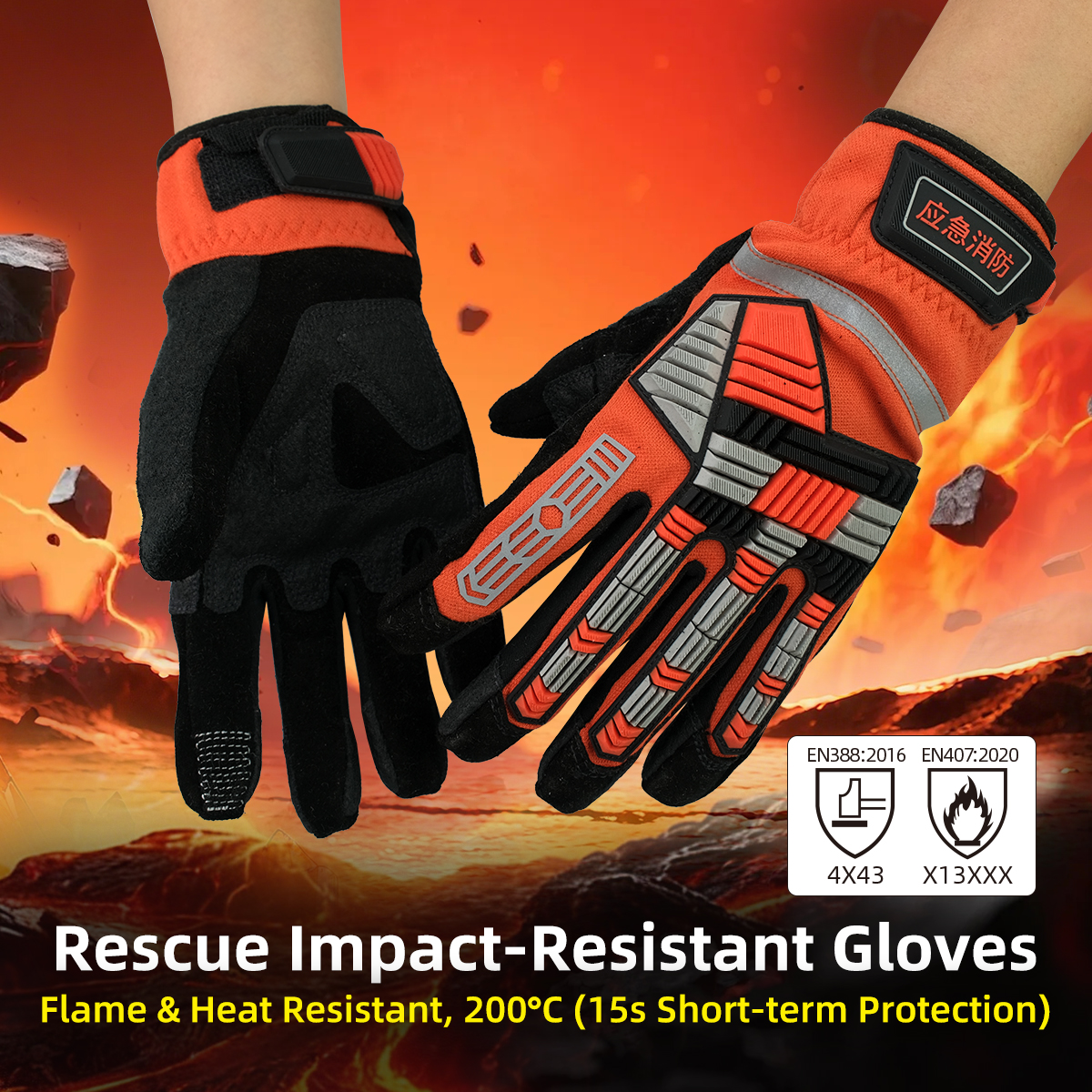 XYEHS 1 Pair TPR Impact Resist - огляд і ціна Work Glove Impact